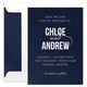 Modern Couple Shimmer Save the Date Cards Image 9 of 13